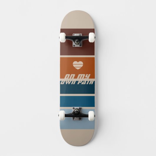Auf meinem eigenen Weg Skateboard (Vorderseite)