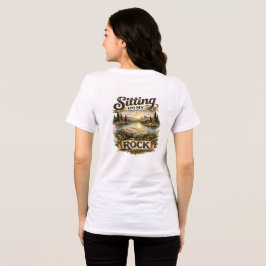 Auf meinem Felsen sitzend Tri-Blend Shirt