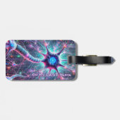 "Auf meinem letzten Nerv" - Funny Science Gepäckanhänger (Rückseite horizontal)