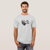 Auf meinem lustigen Computer Graue Katze Meme T-Shirt (Vorne ganz)