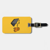 Auf meinem lustigen Computer Orange Katze Meme Gepäckanhänger (Vorderseite horizontal)