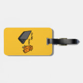 Auf meinem lustigen Computer Orange Katze Meme Gepäckanhänger (Rückseite horizontal)