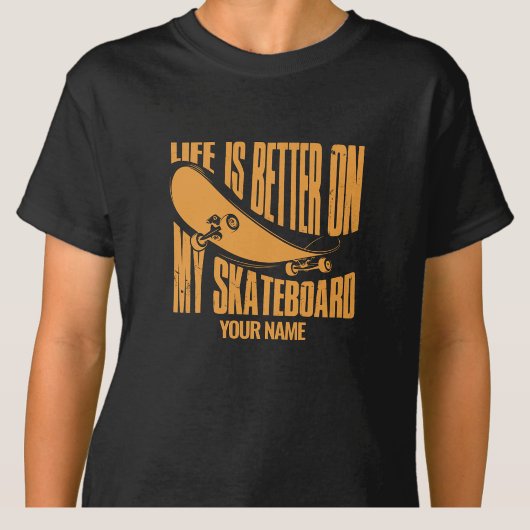 Auf meinem Skateboard ist "Leben hinzufügen" besse T-Shirt