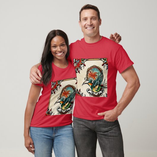 Auf meinem T - Shirt ist ein Vogelbild gemacht (Unisex)