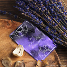 Auf meinem Weg Lila Wasserfarbenkarte