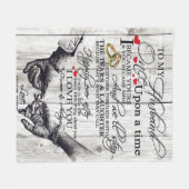 Auf meinen Brief, Liebe zitiert Geschenke Fleecedecke (Vorderseite (Horizontal))