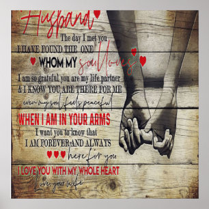 Auf meinen Brief, Liebe zitiert Geschenke Poster