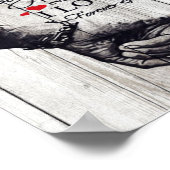 Auf meinen Brief, Liebe zitiert Geschenke Poster (Ecke)