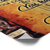 Auf meinen Brieftbrief, Liebliche Zitate Geschenk Poster (Ecke)