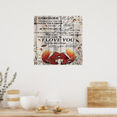 Auf meinen Ehefrau | Niedliches Geschenk für Ihre  Poster (Küche)