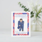 Auf meinen Knie Inspirationspostkarte Postkarte (Stehend Vorderseite)