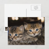 Auf Mommas Rücken danke Ihnen Postkarte (Vorne/Hinten)