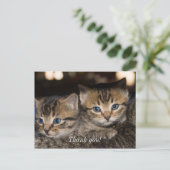 Auf Mommas Rücken danke Ihnen Postkarte (Stehend Vorderseite)