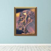 Auf Mute ummantelte Canvas Leinwanddruck (Insitu (Holzboden))