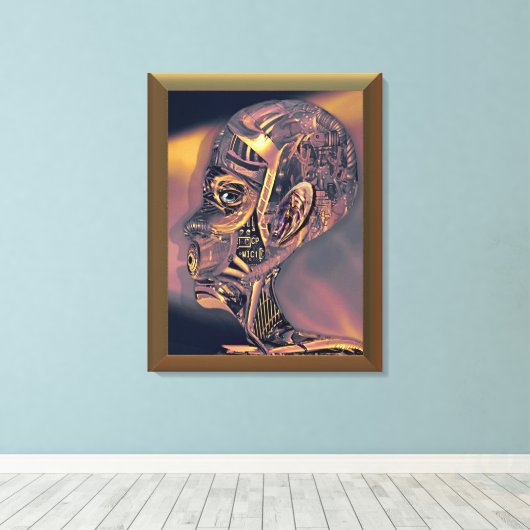 Auf Mute ummantelte Canvas Leinwanddruck (Insitu (Holzboden))