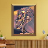 Auf Mute ummantelte Canvas Leinwanddruck (Insitu (Wohnzimmer))