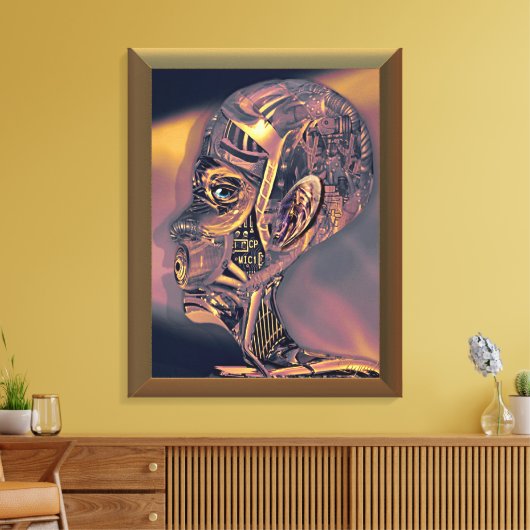 Auf Mute ummantelte Canvas Leinwanddruck (Insitu (Wohnzimmer))