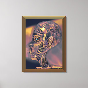 Auf Mute ummantelte Canvas Leinwanddruck