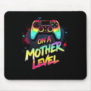 Auf Mutterebene - Muttertag Gamer-Mutter Retro-C Mousepad