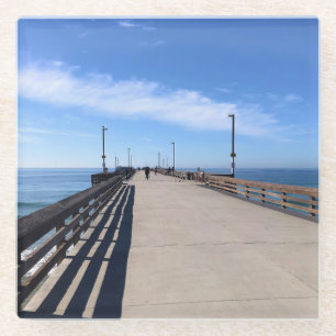 Auf Newport Pier, Newport Beach, Kalifornien Glasuntersetzer