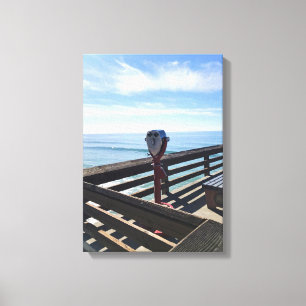 Auf Newport Pier, Newport Beach, Kalifornien Leinwanddruck