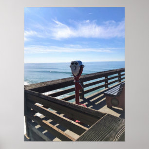 Auf Newport Pier, Newport Beach, Kalifornien Poster