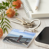 Auf Newport Pier, Newport Beach, Kalifornien Schlüsselanhänger (Vorderseite rechts)