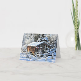 Auf Nord Mn! Die Hütte Dankeskarte