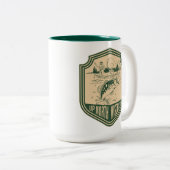 Auf Nordwisconsin Abzeichen Zweifarbige Tasse (VorderseiteRechts)