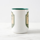 Auf Nordwisconsin Abzeichen Zweifarbige Tasse (Mittel)