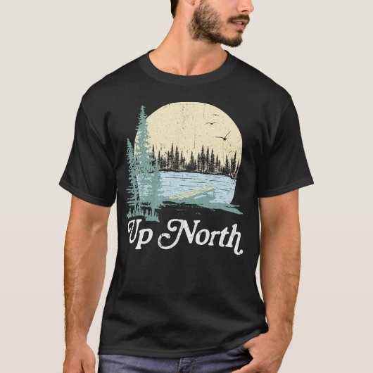Auf North Lake Blue Spruce T-Shirt (Vorderseite)