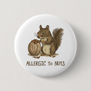 Auf Nüsse allergisch Button