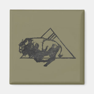 Auf Olivenhainen hinauf Magnet