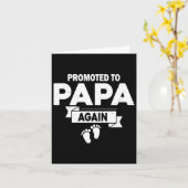 Auf Papa wieder Schwangerschaftsankündigung Vatert Karte (Gelbe Blume)