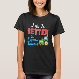 Auf Papas Traktor Grüne Farm T-Shirt