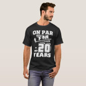 Auf Par für 20 Jahre Golf Player Golfer 20. Geburt T-Shirt (Vorne ganz)