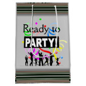 Auf Party bereit Mittlere Geschenktüte (Rückseite)