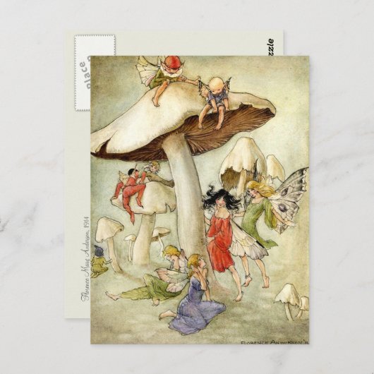 "Auf Pilzhügel" Postkarte (Vorne/Hinten)