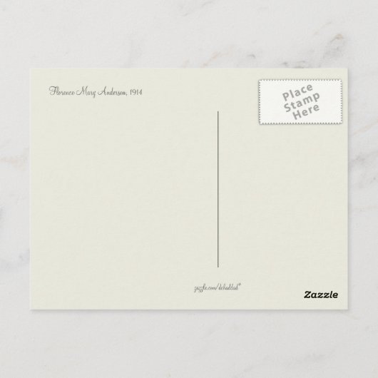 "Auf Pilzhügel" Postkarte (Rückseite)