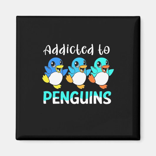 Auf Pinguine aufgepasst Magnet (Vorne)