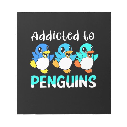 Auf Pinguine aufgepasst Notizblock (Vorderseite)