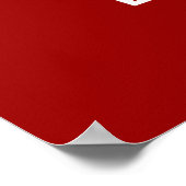 Auf Plakatdruck Ruhe und Bake behalten Poster (Ecke)