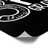 Auf Platz 3 des Lehrerplatzes und Stufe B Poster (Ecke)