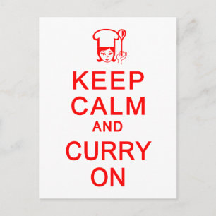 Auf Postkarte Calm & Curry behalten, anpassen