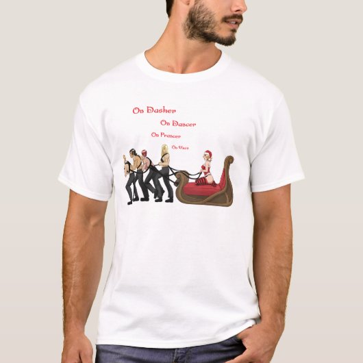 Auf Prancer auf Vixen T-Shirt (Vorderseite)