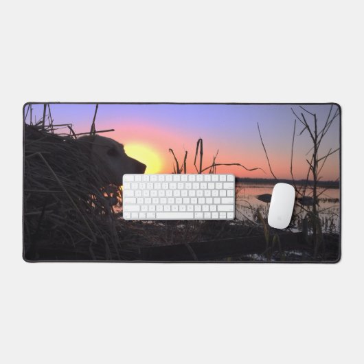 Auf Punkt in der Ente Blind Schreibtischunterlage (Tastatur & Maus)