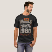 auf Rädern seit 1980 T-Shirt (Vorne ganz)