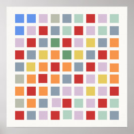 Auf Regeln basierendes Farbgitter, Muster, das dur Poster