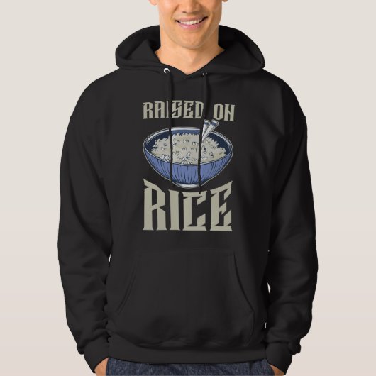 Auf Reis Aufgewachsen Hoodie (Vorderseite)