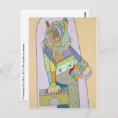 "Auf Reisen" von Ruchell Alexander Postkarte (Vorne/Hinten)